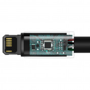 Baseus Tungsten Gold Lightning to USB Cable (CALWJ-01) - USB към Lightning кабел за Apple устройства с Lightning порт (100 см) (черен) 6