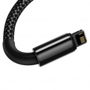 Baseus Tungsten Gold Lightning to USB Cable (CALWJ-01) (100 cm) (black) 3