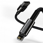 Baseus Tungsten Gold Lightning to USB Cable (CALWJ-01) - USB към Lightning кабел за Apple устройства с Lightning порт (100 см) (черен) 7