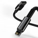 Baseus Tungsten Gold Lightning to USB Cable (CALWJ-A01) - USB към Lightning кабел за Apple устройства с Lightning порт (200 см) (черен) 8
