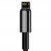 Baseus Tungsten Gold Lightning to USB Cable (CALWJ-A01) - USB към Lightning кабел за Apple устройства с Lightning порт (200 см) (черен) 6