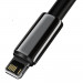 Baseus Tungsten Gold Lightning to USB Cable (CALWJ-A01) - USB към Lightning кабел за Apple устройства с Lightning порт (200 см) (черен) 2