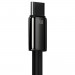 Baseus Tungsten Gold USB to USB-C Cable PD 2.0 66W (CATWJ-B01) - здрав кабел с въжена оплетка и бързо зареждане за устройства с USB-C порт (100 см) (черен) 5