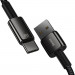 Baseus Tungsten Gold USB to USB-C Cable PD 2.0 66W (CATWJ-B01) - здрав кабел с въжена оплетка и бързо зареждане за устройства с USB-C порт (100 см) (черен) 3