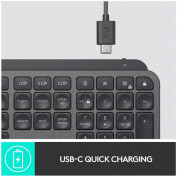 Logitech MX Keys Advanced Wireless Illuminated US Keyboard - безжична клавиатура с подсветка за Mac (тъмносив) 7