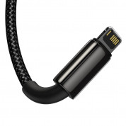 Baseus Tungsten 3-in-1 USB Cable (CAMLTWJ-01) - универсален USB кабел с Lightning, microUSB и USB-C конектори (150 см) (черен) 2