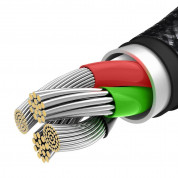Baseus Tungsten 3-in-1 USB Cable (CAMLTWJ-01) - универсален USB кабел с Lightning, microUSB и USB-C конектори (150 см) (черен) 5