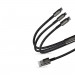 Baseus Tungsten 3-in-1 USB Cable (CAMLTWJ-01) - универсален USB кабел с Lightning, microUSB и USB-C конектори (150 см) (черен) 10