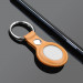 PU Leather Keyring Keychain Case - стилен ключодържател от изкуствена кожа за Apple AirTag (светлокафяв) 4