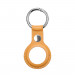 PU Leather Keyring Keychain Case - стилен ключодържател от изкуствена кожа за Apple AirTag (светлокафяв) 1