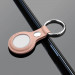 PU Leather Keyring Keychain Case - стилен ключодържател от изкуствена кожа за Apple AirTag (розов) 5