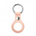 PU Leather Keyring Keychain Case - стилен ключодържател от изкуствена кожа за Apple AirTag (розов) 1