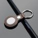 PU Leather Keyring Keychain Case - стилен ключодържател от изкуствена кожа за Apple AirTag (кафяв) 5