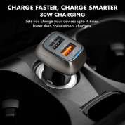 Promate Scud-30 Car Charger Dual USB 30W QC 3.0 - зарядно за кола с два USB изхода и QuickCharge 3.0 технология за бързо зареждане (черен) 3