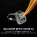 Promate Scud-30 Car Charger Dual USB 30W QC 3.0 - зарядно за кола с два USB изхода и QuickCharge 3.0 технология за бързо зареждане (черен) 3