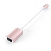 Satechi Aluminum USB-C to VGA Adapter - адаптер за свързване от USB-C към VGA (розово злато) 3