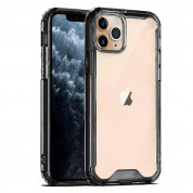 Tel Protect Acrylic Case - удароустойчив хибриден кейс за iPhone SE (2022), iPhone SE (2020), iPhone 8, iPhone 7 (черен-прозрачен) 