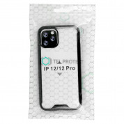 Tel Protect Acrylic Case - удароустойчив хибриден кейс за iPhone SE (2022), iPhone SE (2020), iPhone 8, iPhone 7 (черен-прозрачен)  4