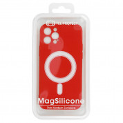Tel Protect MagSilicone Case for iPhone 12 mini (red) 5