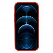 Tel Protect MagSilicone Case - силиконов (TPU) калъф с вграден магнитен конектор (MagSafe) за iPhone 12 Pro (червен) 2