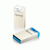 Apacer AH111 Flash Drive Crystal 32GB - компактна алуминиева флаш памет 32GB (сребрист) 2