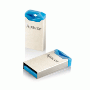 Apacer AH111 Flash Drive Crystal 32GB - компактна алуминиева флаш памет 32GB (син) 1