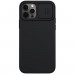 Nillkin CamShield Silky Silicone Case - силиконов (TPU) калъф за iPhone 12 Pro Max (черен) 1