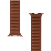 Tactical 731 Leather Loop Band - кожена каишка от естествена кожа за Apple Watch 38мм, 40мм (оранжев) 1