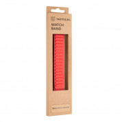 Tactical 729 Leather Loop Band - кожена каишка от естествена кожа за Apple Watch 38мм, 40мм, 41мм (червен) 3