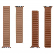 Tactical 724 Leather Loop Band - кожена каишка от естествена кожа за Apple Watch 38мм, 40мм (кафяв) 2
