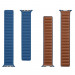 Tactical 728 Leather Loop Band - кожена каишка от естествена кожа за Apple Watch 38мм, 40мм, 41мм (тъмносин) 3