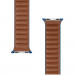 Tactical 728 Leather Loop Band - кожена каишка от естествена кожа за Apple Watch 38мм, 40мм, 41мм (тъмносин) 2