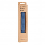 Tactical 728 Leather Loop Band - кожена каишка от естествена кожа за Apple Watch 38мм, 40мм (тъмносин) 3