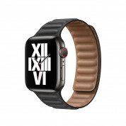 Tactical 734 Leather Loop Band - кожена каишка от естествена кожа за Apple Watch 42мм, 44мм, 45мм, Ultra 49мм (черен) 3
