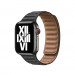 Tactical 734 Leather Loop Band - кожена каишка от естествена кожа за Apple Watch 42мм, 44мм, 45мм, Ultra 49мм (черен) 4