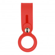 Tel Silicone Loop - силиконова каишка за Apple AirTag (червен) 1