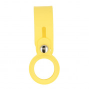 Tel Silicone Loop - силиконова каишка за Apple AirTag (жълт) 1