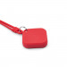 ComT Silicone AirTag Strap Cover - силиконов кейс с връзка за Apple AirTag (червен) 4
