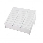 Multifunctional Chevy Board Mobile Phone Repair Tool Box Wooden Storage Box (24 slots) (white)