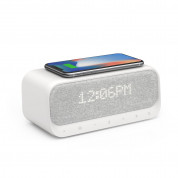 Anker SoundCore Wakey Bluetooth Speaker, FM, Clock, Qi 10W Charger - безжичен портативен спийкър с FM радио, часовник с аларма и поставка за безжично зареждане (бял) 2