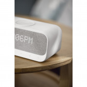 Anker SoundCore Wakey Bluetooth Speaker, FM, Clock, Qi 10W Charger - безжичен портативен спийкър с FM радио, часовник с аларма и поставка за безжично зареждане (бял) 5