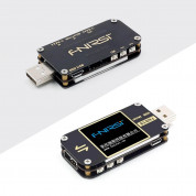 Fnirsi FNB38 USB Voltage Current Capacity Meter - USB тестер на напрежение, ток и капацитет (черен) 1