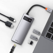 Baseus USB-C Metal Gleam Series 6-in-1 Hub (CAHUB-CW0G) (space gray) 1