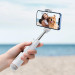 Baseus Ultra Mini Bluetooth Folding Selfie Stick - портативен разтегаем безжичен селфи стик за мобилни телефони (бял) 9