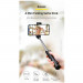 Baseus Ultra Mini Bluetooth Folding Selfie Stick - портативен разтегаем безжичен селфи стик за мобилни телефони (бял) 6