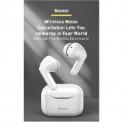 Baseus Simu S1 Active Noise Cancelling TWS In-Ear Bluetooth Earphones (NGS1-01) - безжични блутут слушалки за мобилни устройства (черен) 4