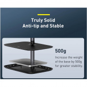 Baseus Indoorsy Youth Telescopic Desktop Stand - елегантна разтягаща се поставка за бюро и гладки повърхности за таблети (черен) 5