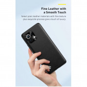 Baseus Alloy Leather Protective Case (WIXM11-01) - удароустойчив хибриден кейс за Xiaomi Mi 11 (черен) 5