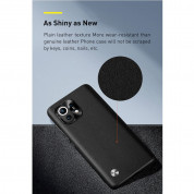 Baseus Alloy Leather Protective Case (WIXM11-01) for Xiaomi Mi 11 (matte black) 12