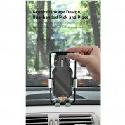 Baseus Tank Gravity Car Mount (SUYL-TK01) - поставка за таблото на кола  за смартфони с дисплей от 4.7 до 6 инча (черен) 6
